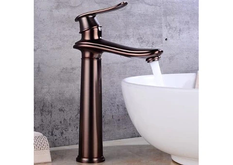 Traditional Style Oil Rubbed Bronze Finish Bathroom Sink Tap T0404OR - 3/5