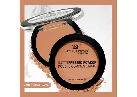 Matte Pressed Powder (Coffee) - Beauty Forever London