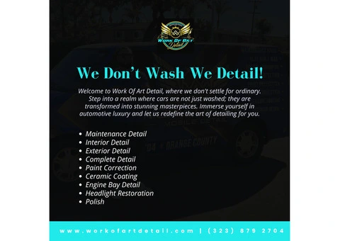 WE DON'T WASH WE DETAIL!