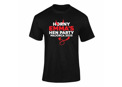 Personalised Horny Hen Party Hen T-Shirt