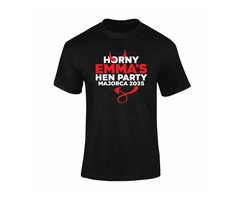 Personalised Horny Hen Party Hen T-Shirt