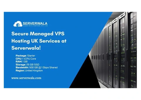 Secure Managed VPS Hosting UK Services At Serverwala!