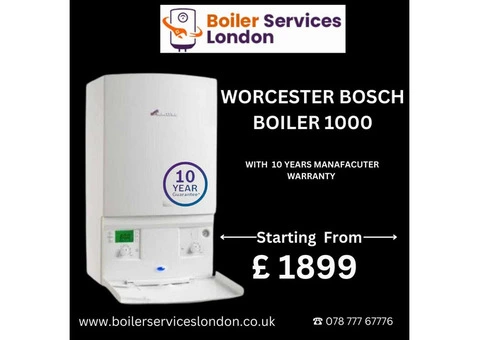 Summer Deal on Worcester Bosch 1000 with 10 -Year Manufacturer Warranty from £1899