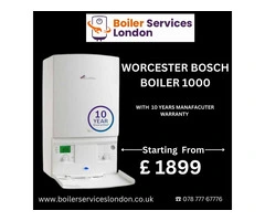 Summer Deal on Worcester Bosch 1000 with 10 -Year Manufacturer Warranty from £1899