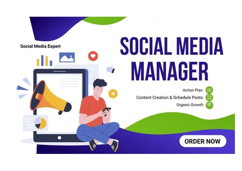 I will be your social media marketing manager and digital marketing content creator