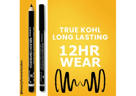 Black Kohl Kajal Eyeliner Pencil at Beauty Forever London