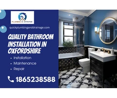 Quality Bathroom Installation in Oxfordshire