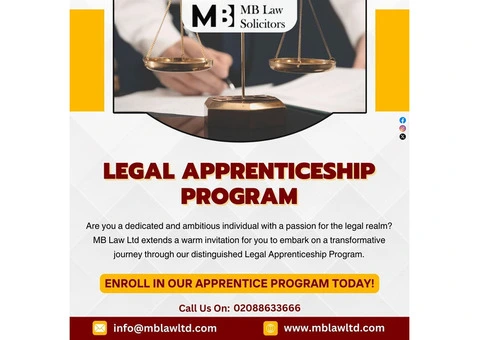 MB Law Ltd’s Legal Apprenticeship Program: Your Pathway to Legal Success