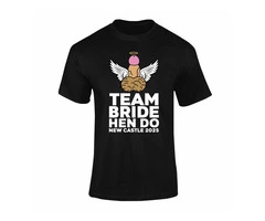 Personalised Rude Wings Team Bride Hen T-Shirt