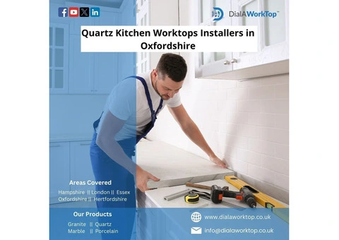 Quartz Kitchen Worktops Installers in Oxfordshire