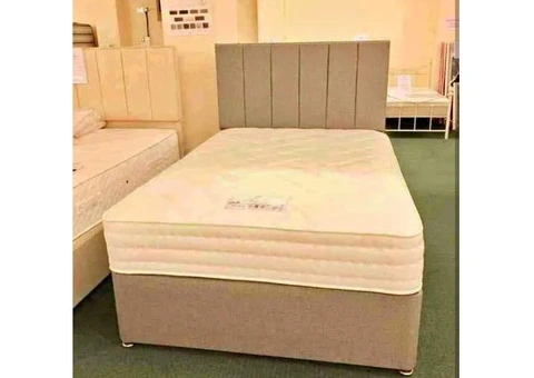 Brand New Double Bed with mattress - 1/7