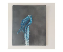 Beautiful Bluebird Hand Painted Wall Art