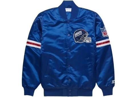 American Football NY Varsity Letterman Polyester Jacket for Men