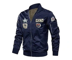 Jorde Calf Men's Lightweight Flight Bomber Jacket: Stylish Casual Zip-Up