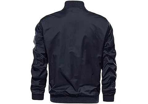 Jorde Calf Men's Lightweight Flight Bomber Jacket: Stylish Casual Zip-Up - 2/3