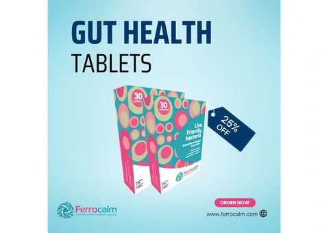 Discover a Healthier Gut with Ferrocalm UK Gut Health Tablets!