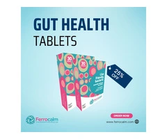 Discover a Healthier Gut with Ferrocalm UK Gut Health Tablets!