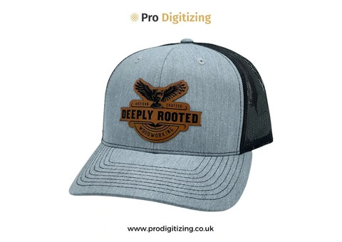 Customize the high quality custom logo leather hat patch