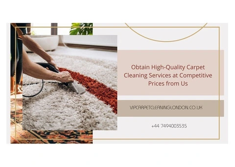 Obtain High-Quality Carpet Cleaning Services at Competitive Prices from Us