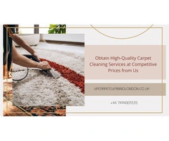 Obtain High-Quality Carpet Cleaning Services at Competitive Prices from Us