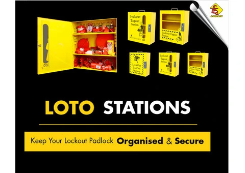 Elevate Plant Safety with Premier Lockout Tagout Stations - 3/4