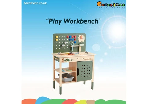 Children's Wooden Play Workbench - Fun and Educational Toy