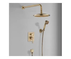 Antique Brass Rain Shower Systems Shower Taps Sets Complete Rain Shower Head and Handheld TSA0680