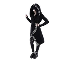 Gothic Hoodies Witchcraft Hooded Cardigans Occult Punk Hoodie Jacket240803