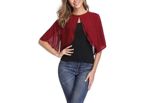 Short Sleeve Open Front Bolero Cardigans0803 - 2/2