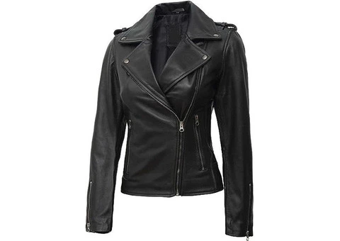 Slim Fit Motorcycle Lambskin Leather Jacket