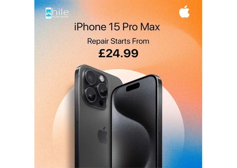 Apple iPhone 15 Pro Max Back Glass Replacement London