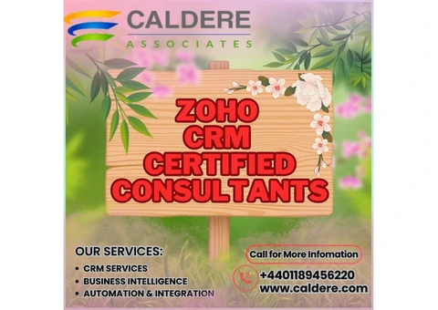Zoho CRM Certified Pros | Caldere’s Leading Consultants