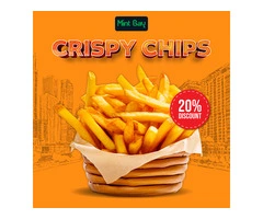 Mint Bay – Enjoy 20% OFF on Crispy Chips at the Best Indian Takeaway in Highbridge, Taunton