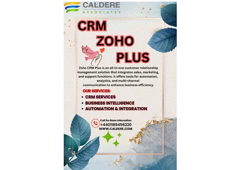 CRM Zoho Plus and Caldere: Boost Efficiency and Growth