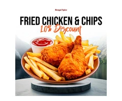 Bengal Spice – Enjoy 10% OFF Fried Chicken & Chips at the Best Indian Takeaway