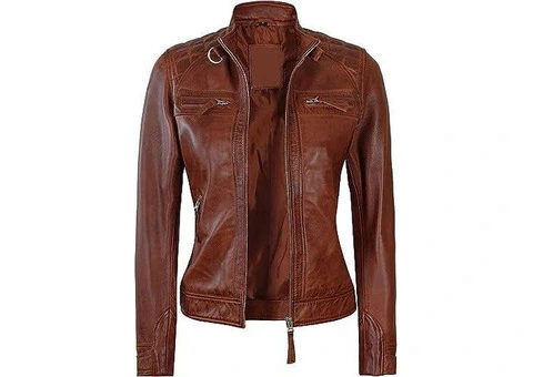 Women’s Quilted Leather Jacket: Effortless Elegance with Modern Edge - 3/3