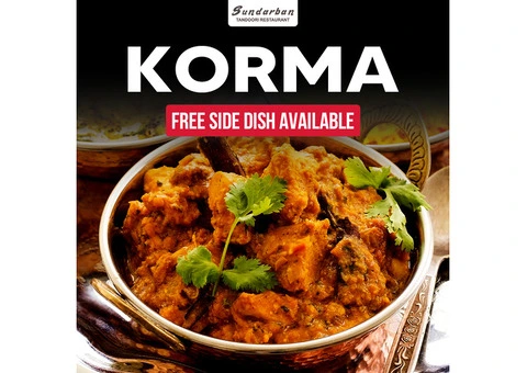 Sundarban Tandoori – Enjoy a Free Side Dish with Your Korma at the Best Indian Takeaway