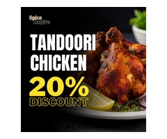 Spice Empire – Get 20% OFF Korma and Tandoori Chicken at the Best Indian Takeaway in Sunderland