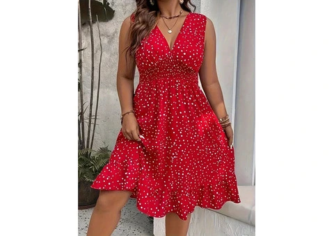 Plus Size Sexy Lingerie Dress, Women's Plus Contrast Lace Deep - 2/2