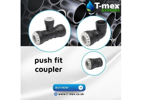 Get Premium 15mm Push Fit Coupler from T-mex Express