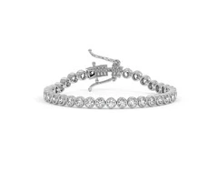 Elegant 18K White Gold Cindy Bracelet - Timeless Beauty