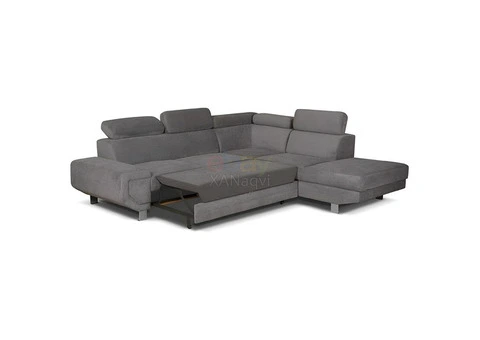 Arctic Luxury Style Sleeper Sofa Bed With Massive Storage (Dark Grey) - 4/9