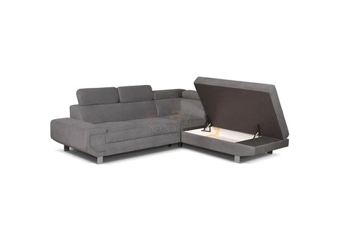 Arctic Luxury Style Sleeper Sofa Bed With Massive Storage (Dark Grey) - 5/9