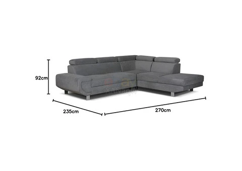 Arctic Luxury Style Sleeper Sofa Bed With Massive Storage (Dark Grey) - 6/9