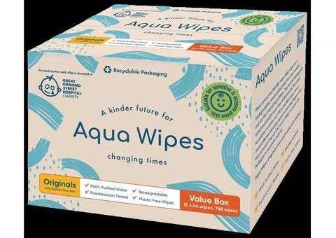 Aqua Wipes - Eco-Conscious Care with Vegan-Friendly Wipes!