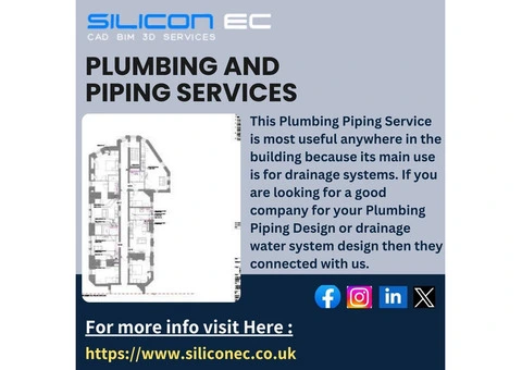 Plumbing Piping Outsourcing Services with reasonable price