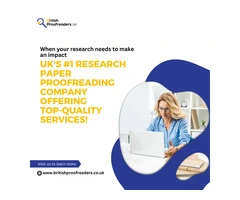 Get the professional Research Paper Editing Help in London
