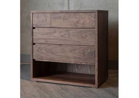 Elegant Walnut Chest of Drawers by Nismaaya Decor.