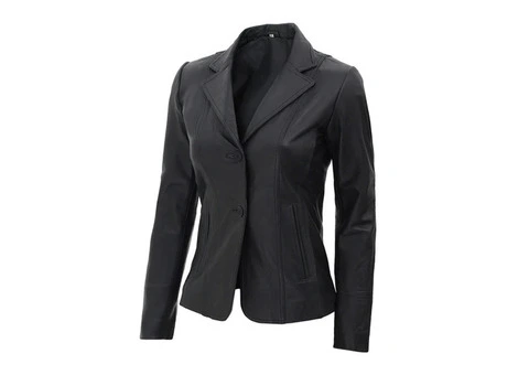 Elevate Your Style with a Black Leather Blazer Jacket
