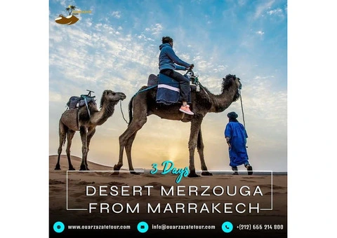 Discover Morocco's Magic: 3 Days from Marrakech to Merzouga
